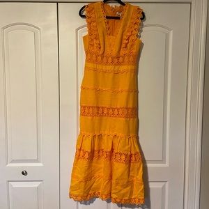 Beautiful Tangerine Vici Dress by Endless Rose for Sale